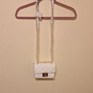 Forever 21 White Quilted Mini Bag